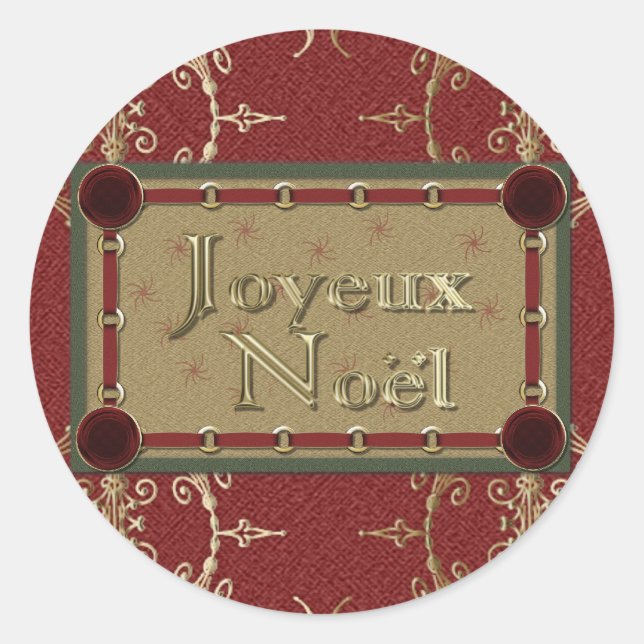 Joyeux Weihnachten Stickers (Vorderseite)
