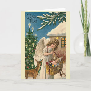 "Joyeux Weihnachten Vintage Christmas Card"