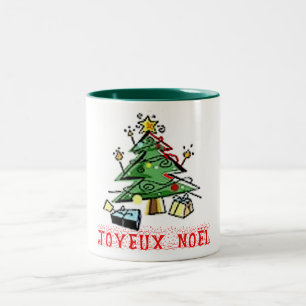 Joyeux Weihnachten Weihnachtsbaum Tasse Design
