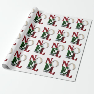 Joyeux Weihnachten Wrapping Paper, Frohe Weihnacht Geschenkpapier