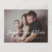 Joyeys fêtes carte postale Foto personnalisierbar
