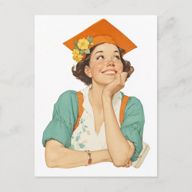 Joyful Abschluss Day Portrait Postkarte (Vorderseite)
