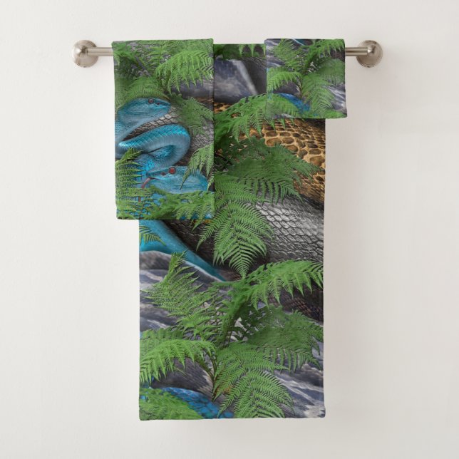 Joyful African Jungle Badhandtuch Set (Insitu)