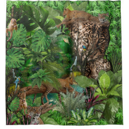 Joyful African Jungle Duschvorhang