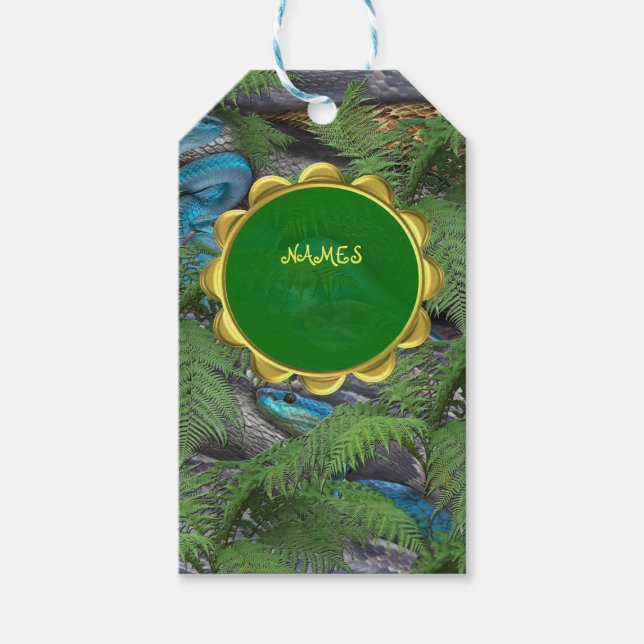 Joyful African Jungle Geschenkanhänger (Vorderseite)