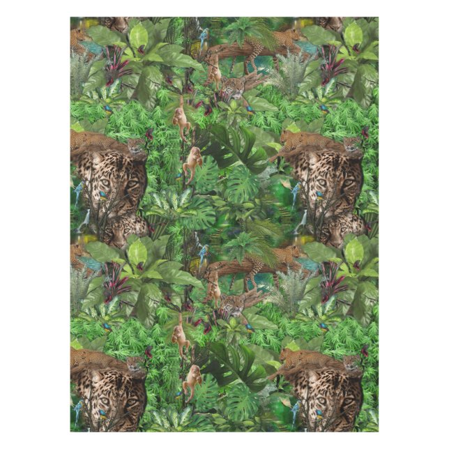 Joyful African Jungle Tischdecke (Vorderseite)