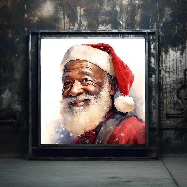 Joyful Black Santa Poster (Von Creator hochgeladen)