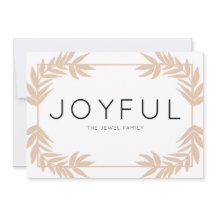 Joyful Blätter Paper Holiday Card