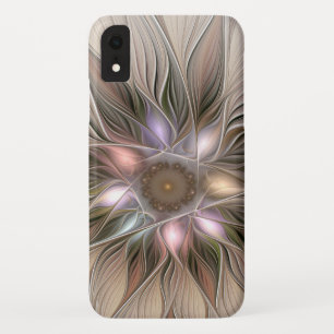 Joyful Blume Abstrakt Beige Brown Fraktal Case-Mate iPhone Hülle