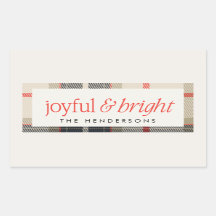 Joyful & Bright Cosy Winter Kariert Holiday Gesche