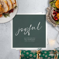 Joyful Calligraphy Frohe Weihnachten Grün