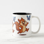 Joyful Chase – Happy Squirrel & Butterfly Zweifarbige Tasse<br><div class="desc">A playful squirrel chasing a colorful butterfly – this lively,  adorable scene is perfect for anyone who loves nature,  animals,  and positive vibes! Great as a gift for kids,  forest adventure lovers,  and anyone who appreciates a smile every day.</div>
