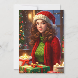 "Joyful Christmas: Elegante Einladungskarten" Magneteinladung