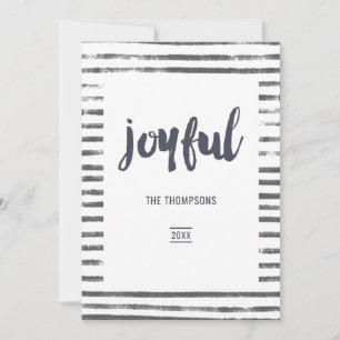 Joyful Christmas Foto Collage Feiertagskarte