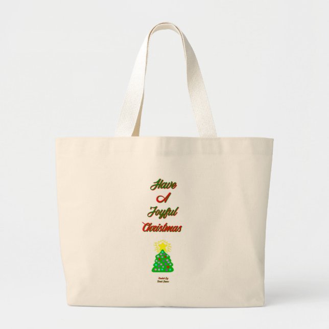 Joyful Christmas Jumbo Tasche (Vorne)
