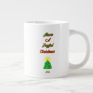 Joyful Christmas Jumbo Tasse