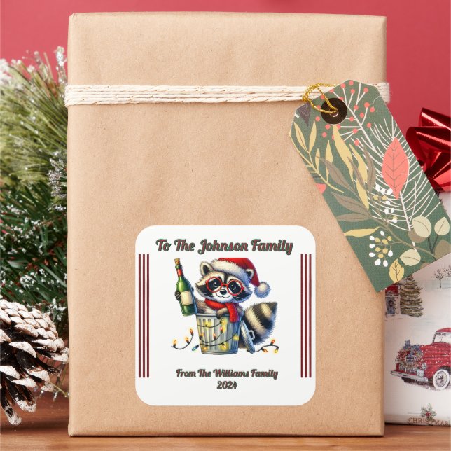 Joyful Christmas Sticker for Gift Wrapping (Feiertag)