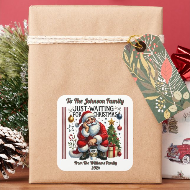 Joyful Christmas Sticker für Geschenke (Feiertag)