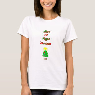 Joyful Christmas Women's White Basic T Shirt