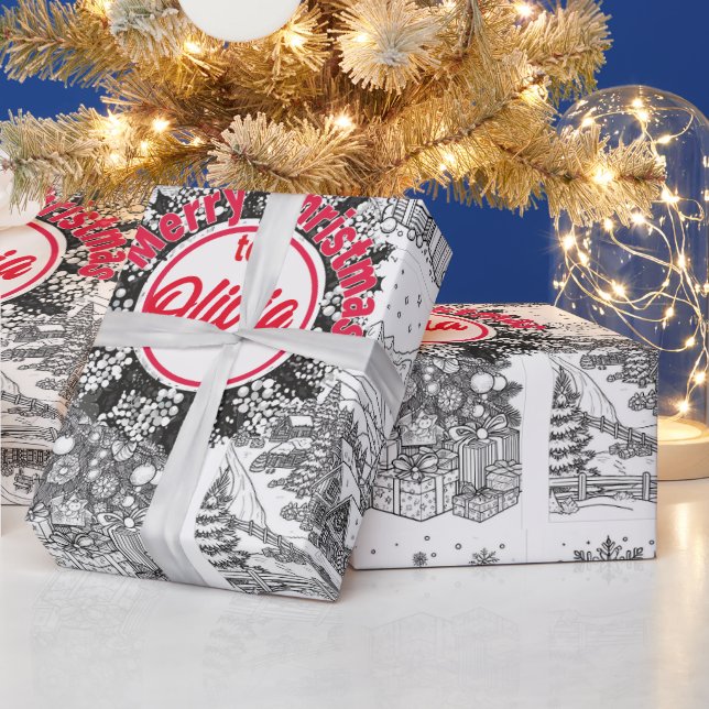 Joyful Colors Christmas Wrap Geschenkpapier (Feiertage)