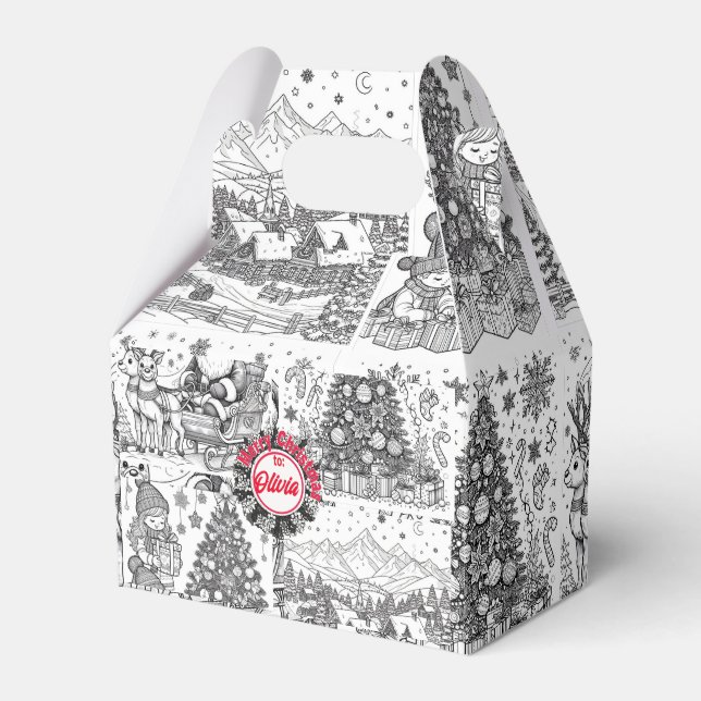 Joyful Colors Christmas Wrap Geschenkschachtel (Vorderseite)