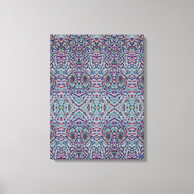 Joyful Confetti Mosaic III Stretched Canvas Print Leinwanddruck (Vorderseite)