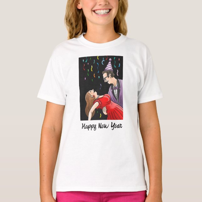 Joyful Dance to the New Year's Party T-Shirt (Vorderseite)