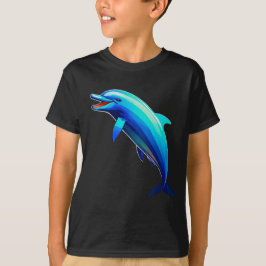 "Joyful Dolphin Dance: Splashing Near the Boat" T-Shirt