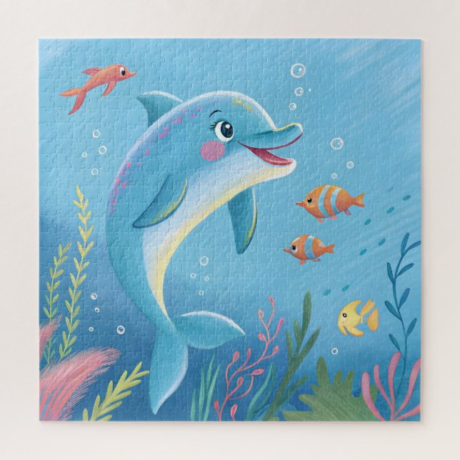 Joyful Dolphin Moments Puzzle (Vertikal)
