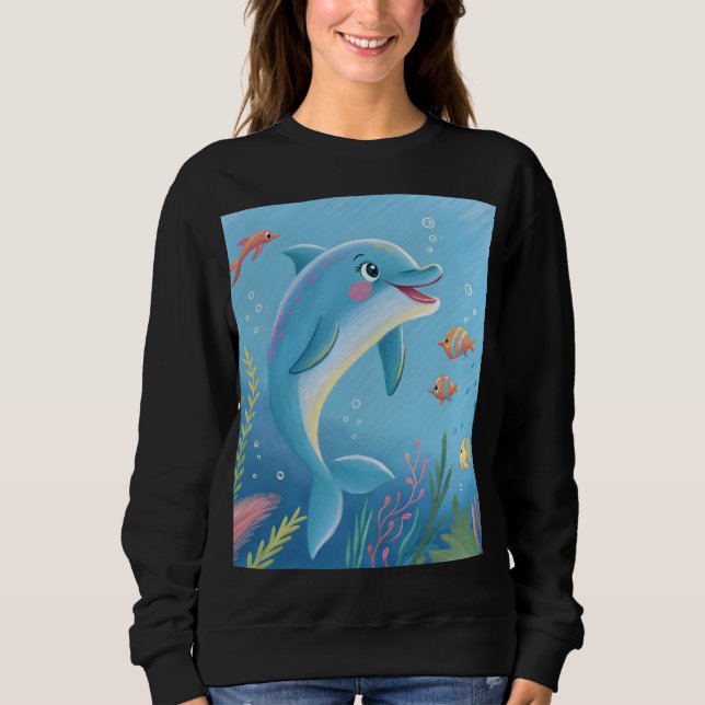 Joyful Dolphin Moments Sweatshirt (Vorderseite)
