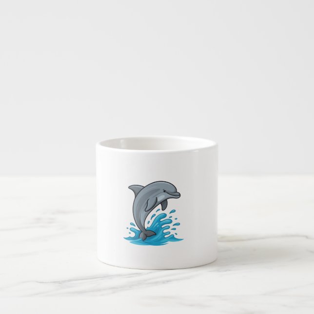 Joyful Dolphin Splash - Specialty Mug Espressotasse (Vorderseite)
