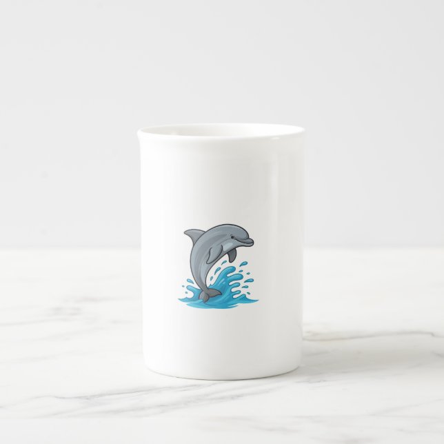 Joyful Dolphin Splash - Specialty Mug Prozellantasse (Vorderseite)