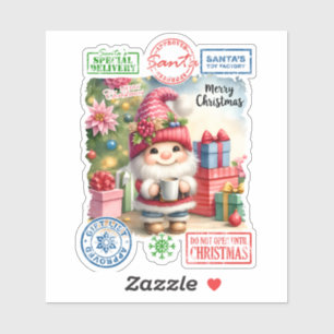 Joyful Elf Christmas Sticker