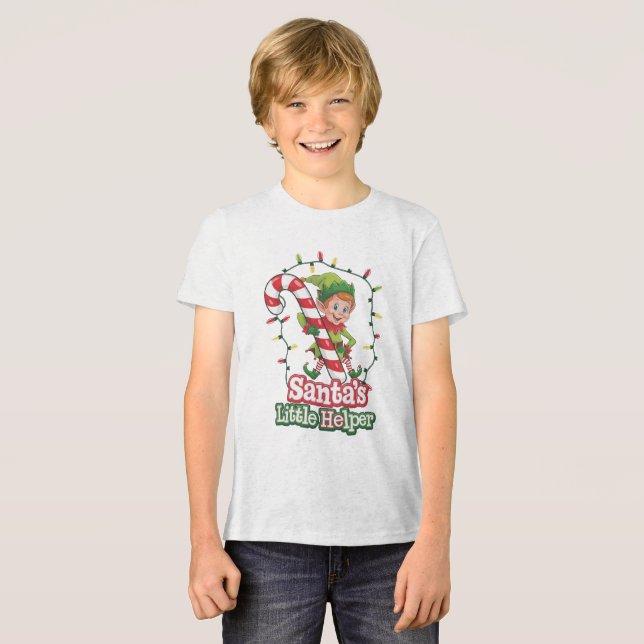 Joyful Elf Tri-Blend Shirt (Vorderseite voll)