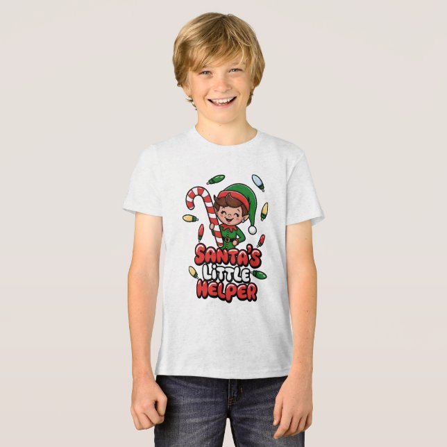 Joyful Elf Tri-Blend Shirt (Vorderseite voll)