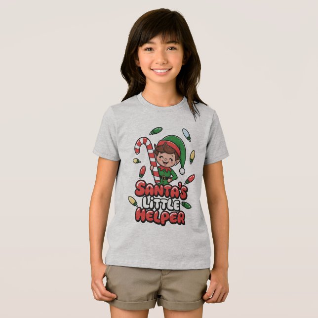 Joyful Elf Tri-Blend Shirt (Vorderseite Voll)