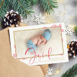 JOYFUL FAMILY FOTO elegantes botanisches Rotgold Feiertagskarte<br><div class="desc">by kat massard >>> www.simplysweetPAPERIE.com <<<< An elegant, einfaches botanical foto design. Maximum area to display your beautiful family too! TIPS 1. To resize / Reposition the Foto hit the customise it button. 2. You can change the fonts, move and add more text! NEED HELP GETTING YOUR FOTO TO FIT...</div>