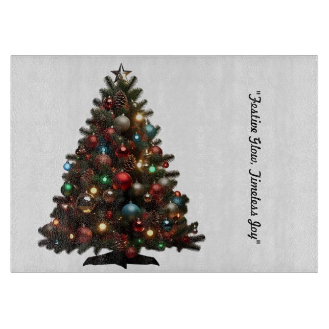 "Joyful Festive Nights" Schneidebrett (Vorderseite)