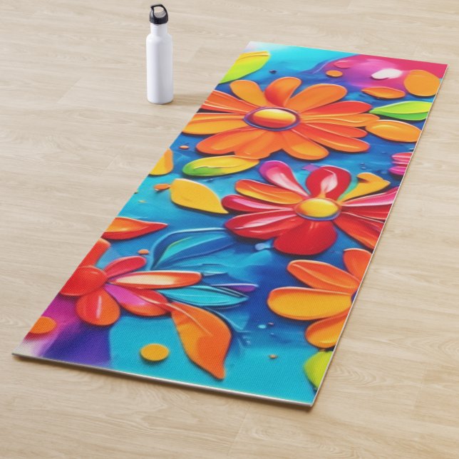 Joyful Floral Painting Yogamatte (Beispiel)