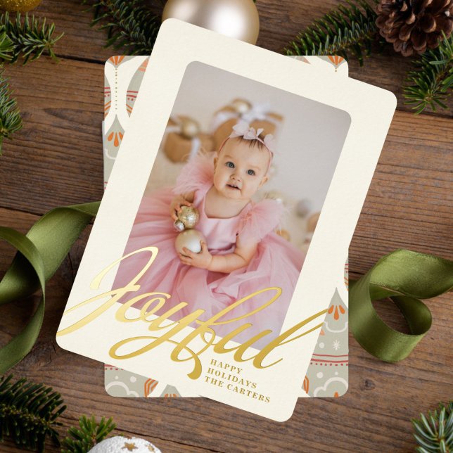 Joyful Foil Holiday Card Folien Feiertagskarte (Von Creator hochgeladen)