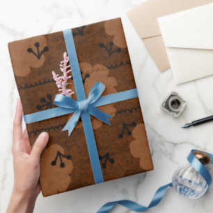 Joyful Foliage Holiday Wrapping Paper Geschenkpapier