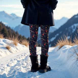 Joyful Foliage   Urlaub Gemustert Leggings