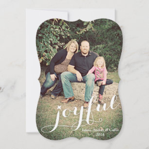 Joyful Foto Holiday Card Feiertagskarte