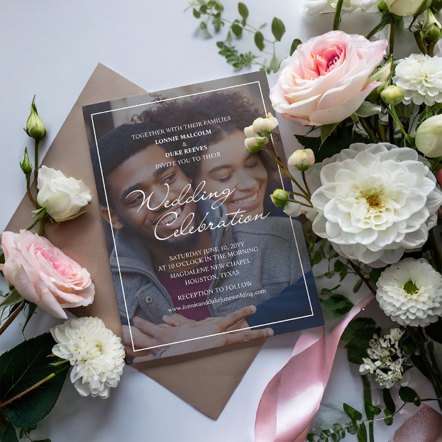 Joyful Fun Foto Wedding Einladung (Von Creator hochgeladen)
