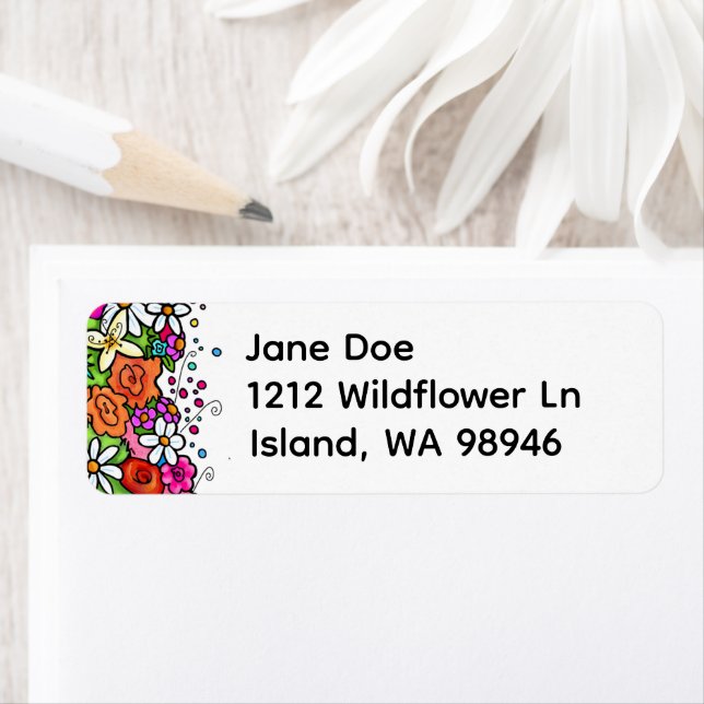 Joyful Garden Address labels (Insitu)