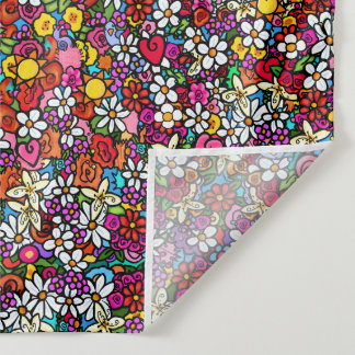 Joyful Garden Groovy Wandteppich