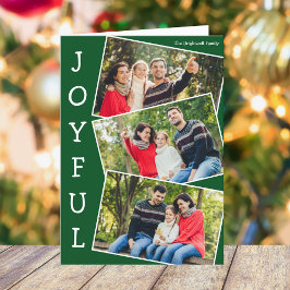 Joyful Green 3 Family Foto Falten Weihnachten