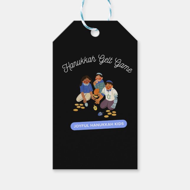 Joyful Hanukkah Kids Geschenkanhänger (Vorderseite)