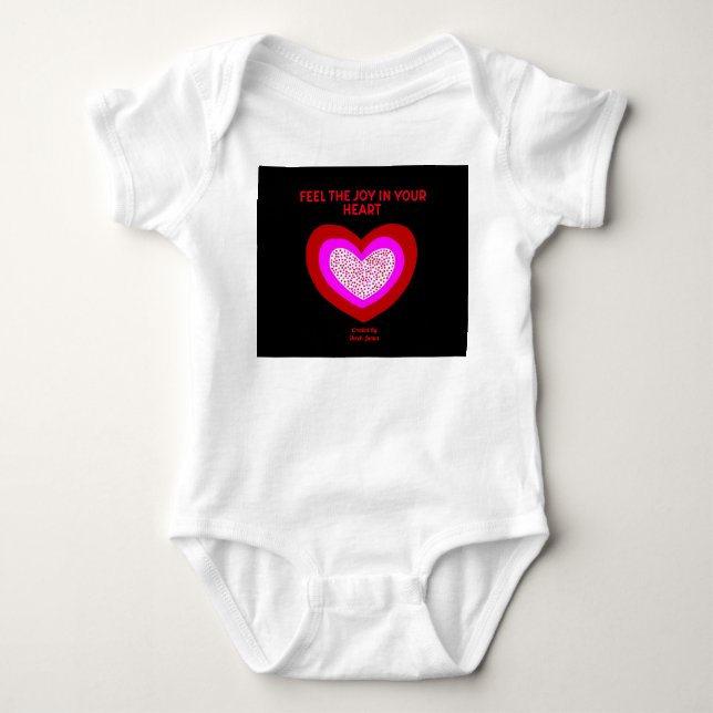 Joyful Heart Baby Jersey Bodysuit Strampler (Vorderseite)