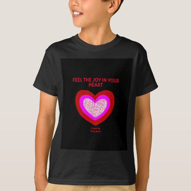 Joyful Heart Boys Black Basic T Shirt (Vorderseite)
